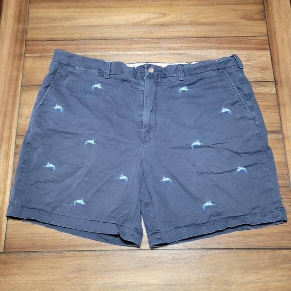 Polo Ralph Lauren Stretch Classic Fit Shorts w/ Embroidered Swordfish - Size 40 - Picture 1 of 6